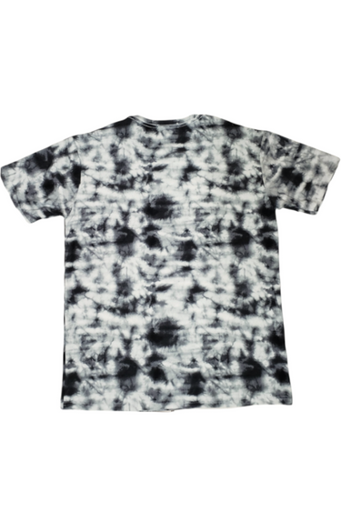 Playera TIE DYE Negro Con Blanco